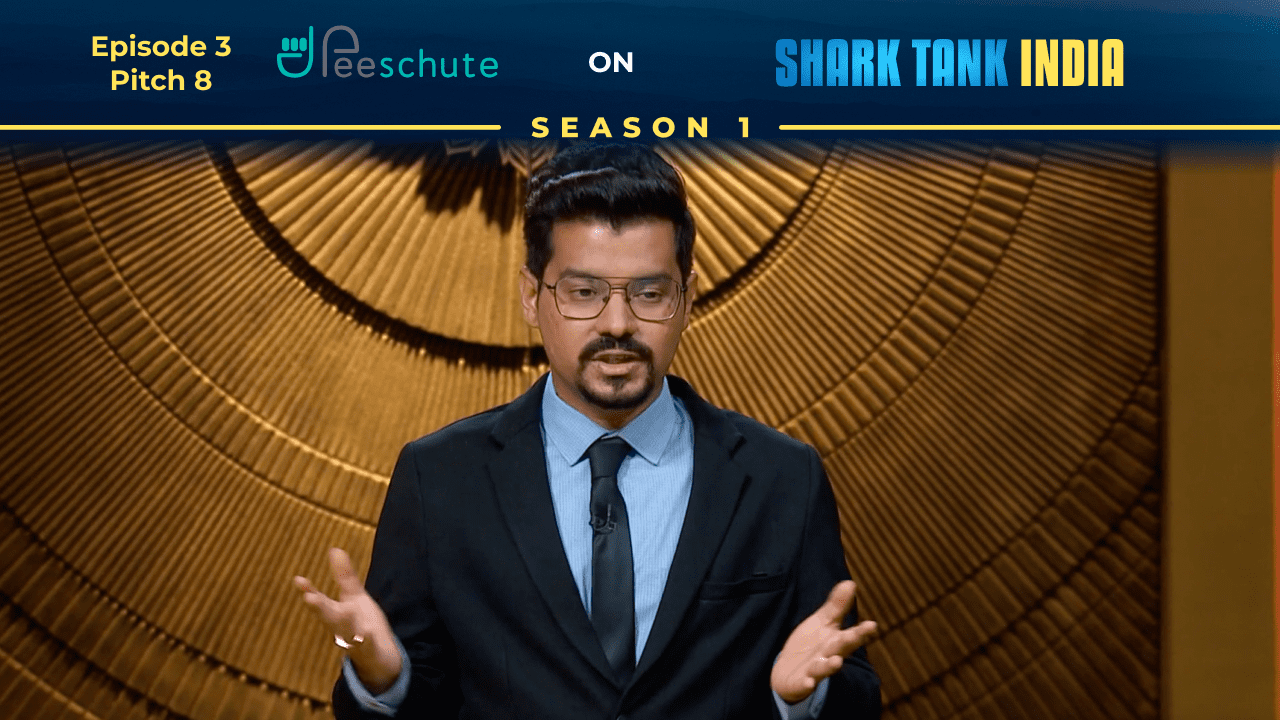 Shark Tank India pitch by Peeschute founder Siddhant Avrawala