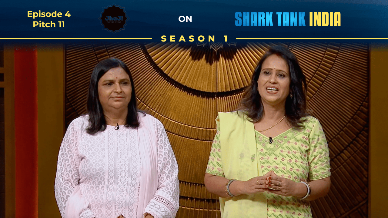 JhaJi founders Kalpana Jha and Uma Jha on Shark Tank India