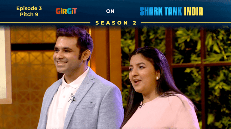 Pooja Bajaj Shah presenting Girgit Color-Changing Apparel on Shark Tank India