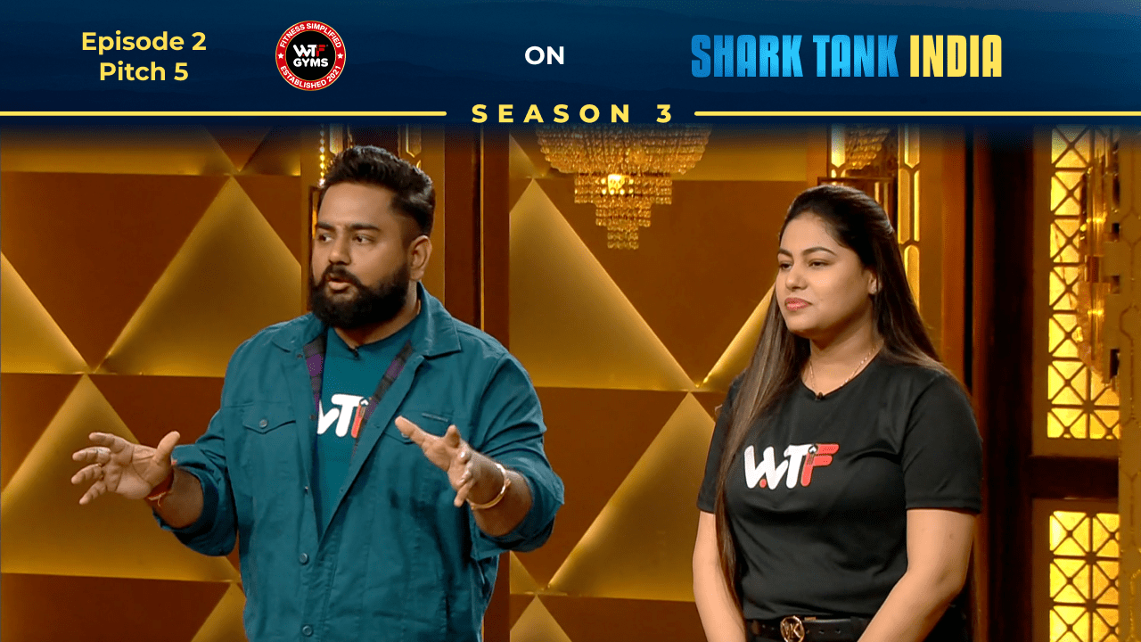 WTF Fitness founders pitching their gym rebranding business on Shark Tank India.