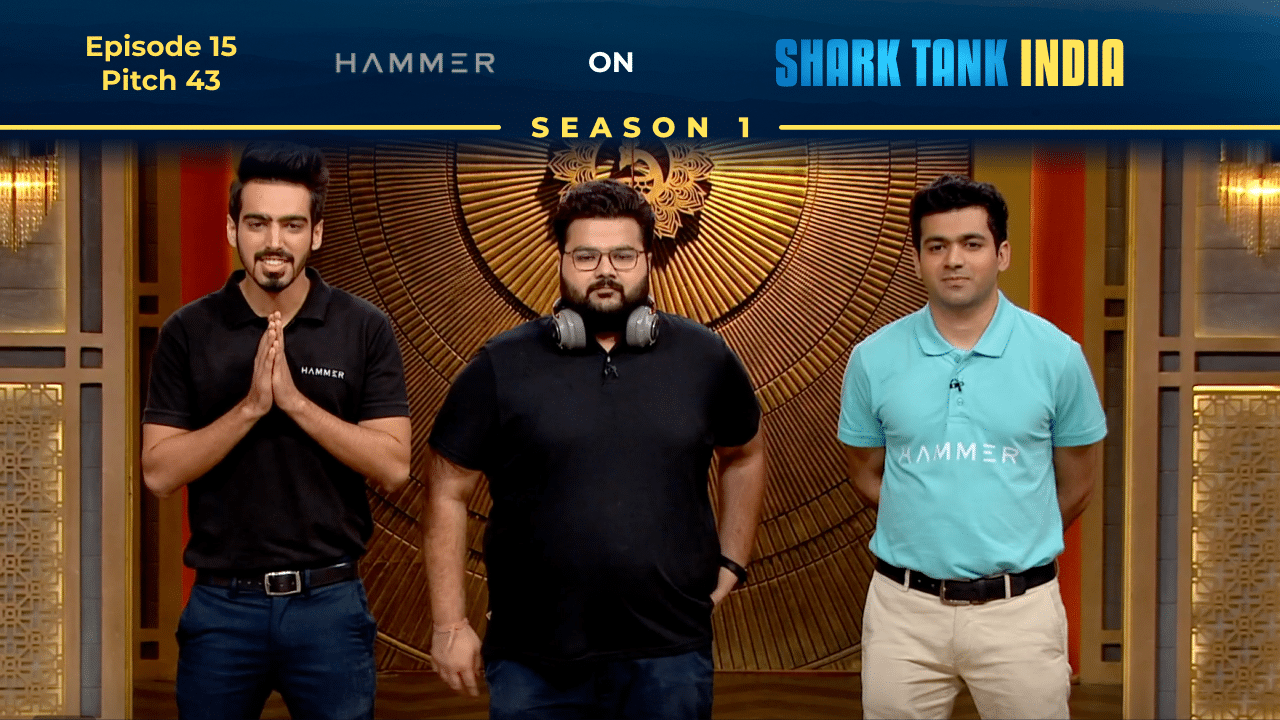 Hammer Lifestyle founder Rohit Nandwani pitching his smart gadgets brand on Shark Tank India.