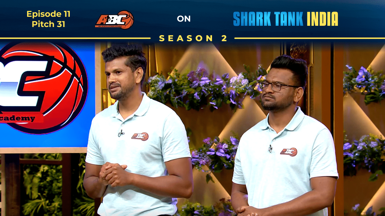 ABC Fitness Academy founders Anirudh Pol and Roshan Pol pitching on Shark Tank India