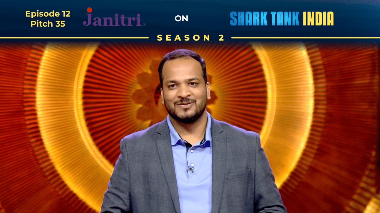 Janitri founder Arun Agarwal presenting his pitch on Shark Tank India