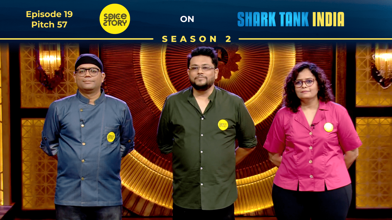 Spice Story founders pitching their chutney brand on Shark Tank India Season 2