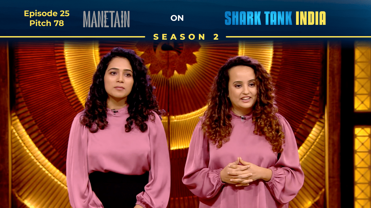 Manetain founders pitching on Shark Tank India