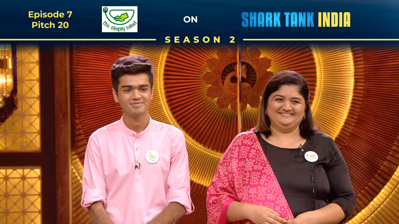 The Simply Salad’s founders pitching on Shark Tank India.