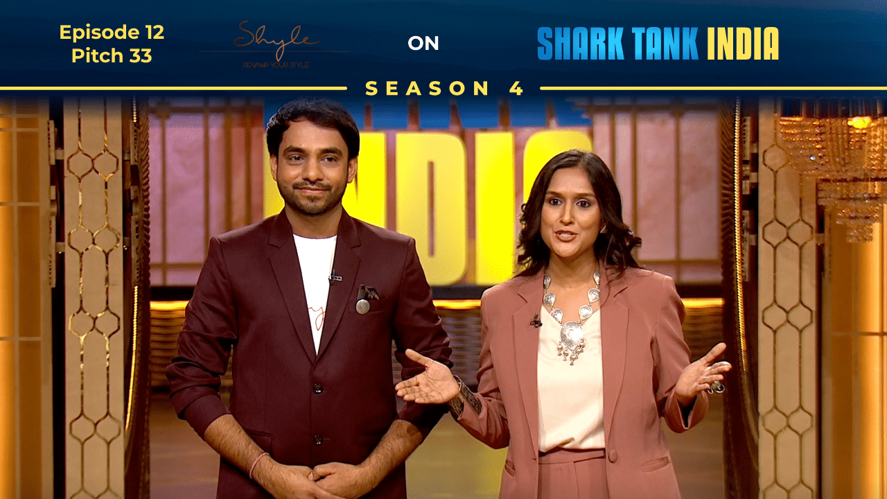 Shyle founders Rajesh & Aastha presenting their handcrafted silver jewelry brand on Shark Tank India.