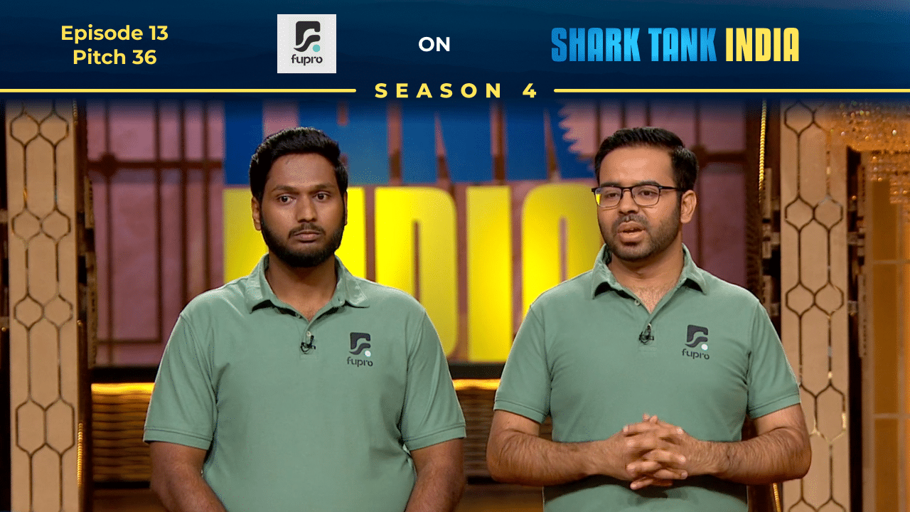 Fupro founders presenting their affordable prosthetics brand on Shark Tank India.