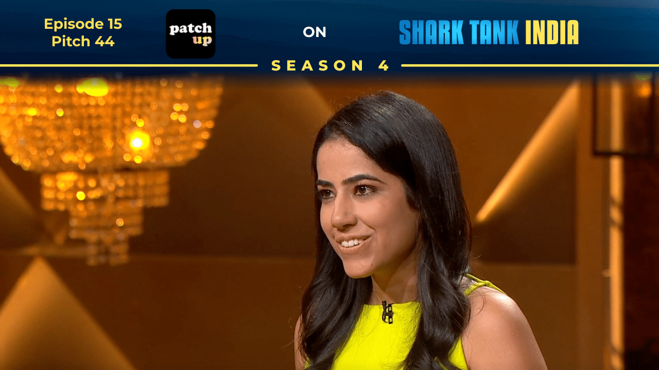 Founder Radhika Rajpal Pitching Patchup on Shark Tank India Season 4