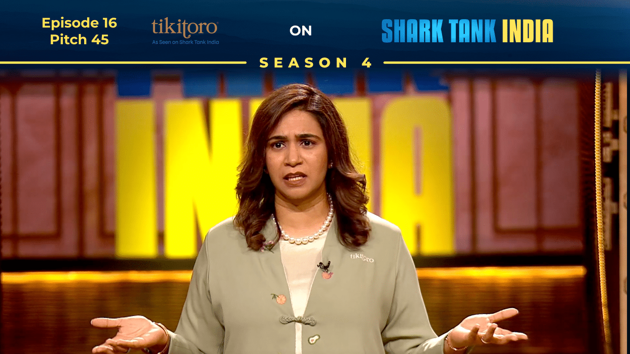 Tikitoro founder Prasanna Vasanadu pitching on Shark Tank India Season 4.