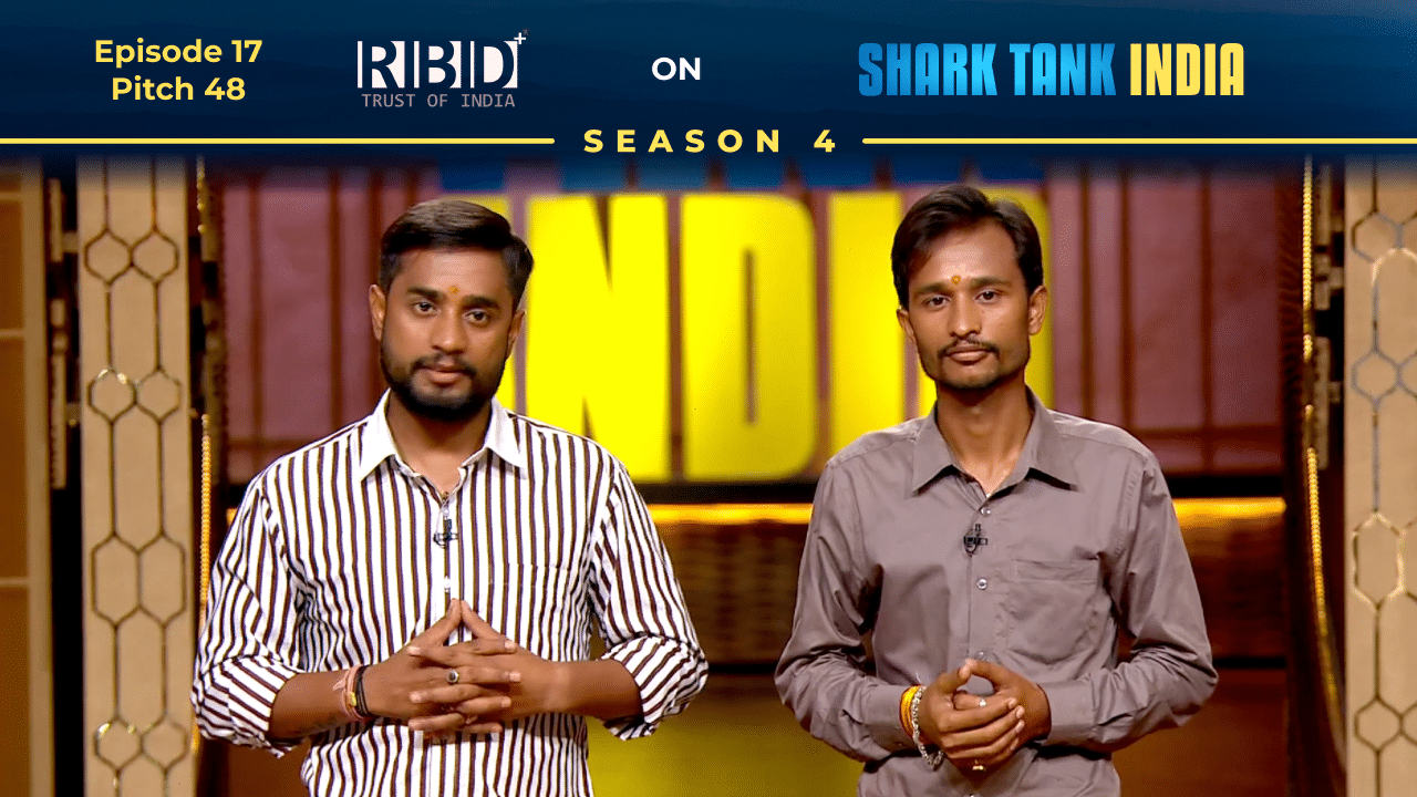 RBD founders Devendra & Bhupendra Kumar Tailor pitching on Shark Tank India Season 4.