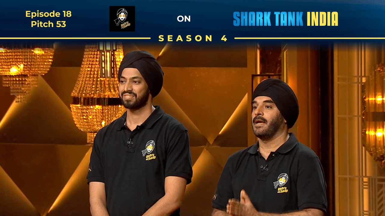 Gabru Di Chaap founders Tarunpreet Singh and Randhir Raj Singh presenting their soya chaap brand on Shark Tank India.