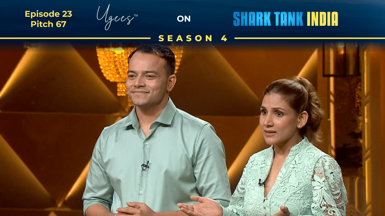 Anupam Mittal discussing investment in Ugees on Shark Tank India Season 4