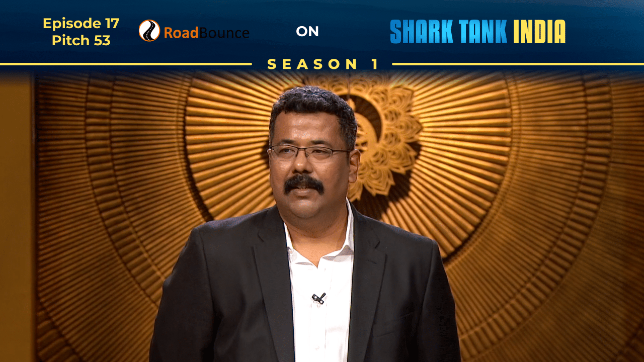 RoadBounce founder Ranjeet Deshmukh pitching on Shark Tank India