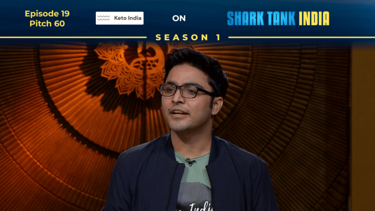 Sahil Pruthi presenting Keto India on Shark Tank India
