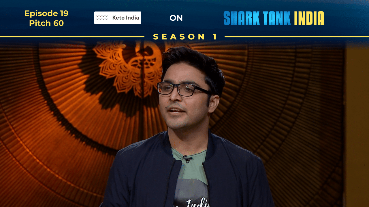 Sahil Pruthi presenting Keto India on Shark Tank India