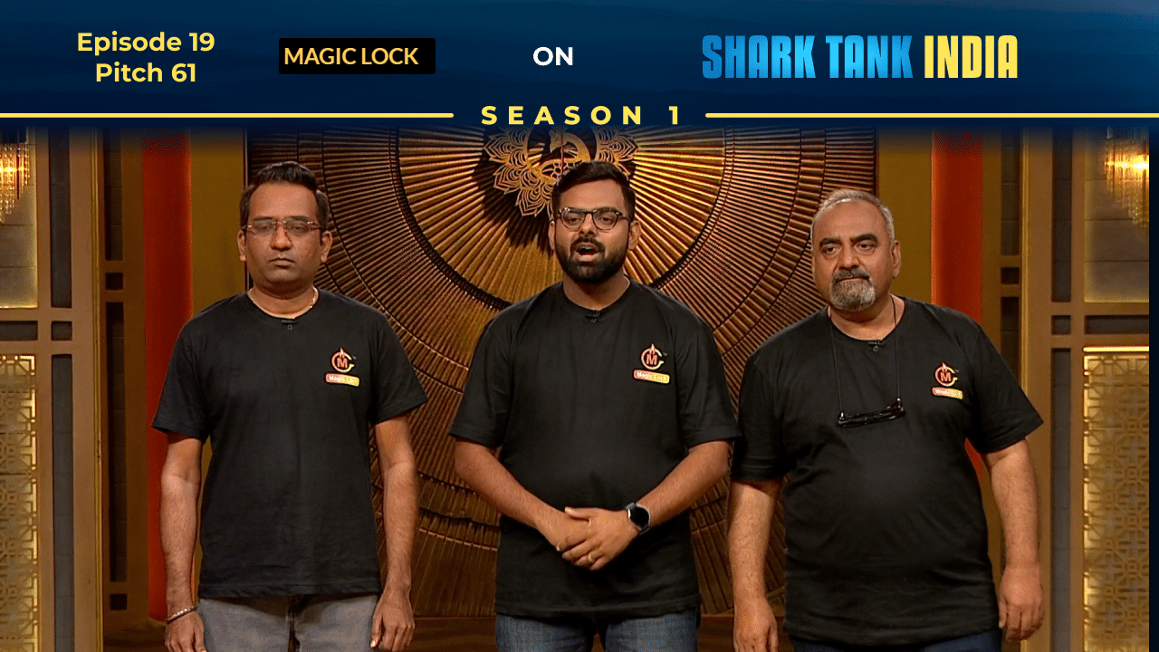 Magic Lock founders presenting their LPG safety device on Shark Tank India