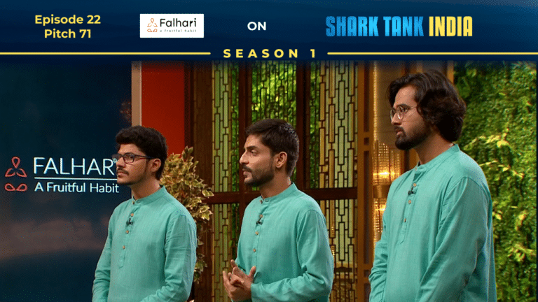 Falhari founders pitching their fresh fruit brand on Shark Tank India