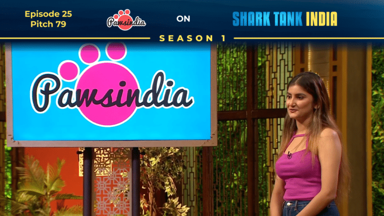 Priyam Singh pitching PawsIndia on Shark Tank India