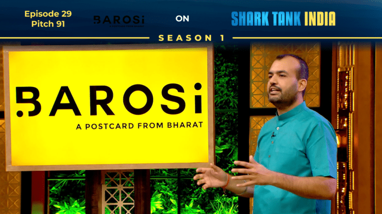 Barosi founder Durlabh Kumar Rawat pitching organic milk products on Shark Tank India