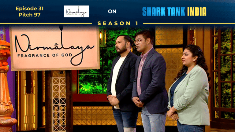 Nirmalaya founders pitching sustainable incense products on Shark Tank India